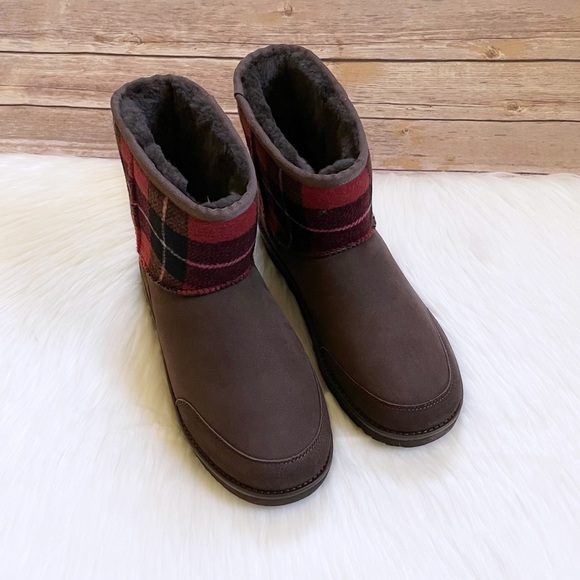 UGG Men’s Classic Mini Phillip Lim Flannel Check Boots - Picture 5 of 10